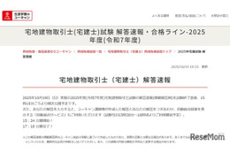 宅建士試験の解答速報、合格基準点の予想や解説動画も…ユーキャン