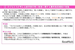 子供たちが考える修学旅行…中野区、費用も全額補助へ