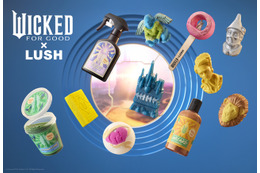 『ウィキッド 永遠の約束』×「LUSH」がコラボ、エルファバやグリンダの限定バスアイテム登場