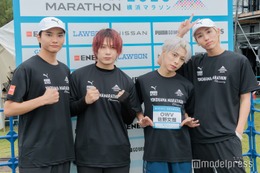 OWV「横浜マラソン」4人でタスキ繋ぎフルマラソン完走 アンカー・佐野文哉「何か後押しになれば」