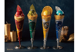 ハリポタ“4寮クレープ”がニュウマン横浜に限定登場 クリスマス企画と連動