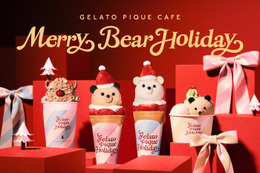 ベアサンタが可愛すぎるクレープに！ジェラピケカフェのホリデーフェア「Merry Bear HOLIDAY」11月27日開催