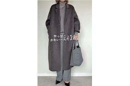 お手本にしたい、冬のグレーワントーン。洗練見えの秘訣は奥行き感【40代の毎日コーデ】