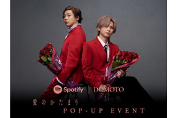 DOMOTO、POPUPイベントで計6,000本の薔薇“プレゼント” 東京&大阪が「愛のかたまり」一色に