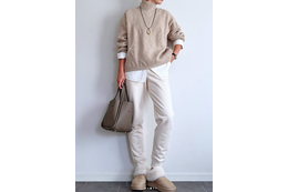 防寒とおしゃれを両立。【ユニクロ】ボアスウェットパンツの大人流洗練コーデ術  【40代の毎日コーデ】