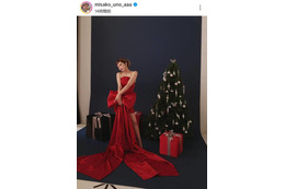 宇野実彩子、色っぽい魅力あふれる赤ドレスSHOTにファンうっとり「脚も腕も背中も美しすぎる」