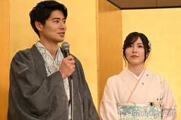 松井珠理奈＆ボイメン辻本達規が結婚会見 薬指に指輪キラリ 画像