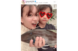 保田圭、息子＆愛犬の誕生日SHOTを公開「家族でお祝い」「良いお誕生日になりました」 画像