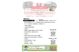 大阪市、教育支援センター「学習支援ボランティア」募集