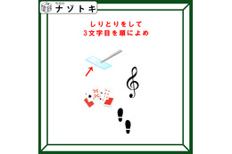 クイズです！「しりとりをして３文字目を順に読みましょう」まずはイラストを言葉に直して【難易度LV４.・辛口】