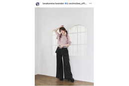 田中れいな、CECIL McBEEとのコラボを報告！美スタイルコーデに反響「おしゃれ」「可愛すぎる」 画像