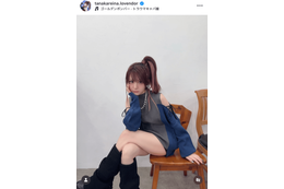 田中れいな、ほっそり美太もも際立つミニ丈SHOTにファンうっとり「素敵ですっ」「おしゃれでかわいい」 画像