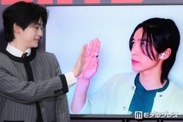 Snow Man目黒蓮、主演作舞台挨拶にリモート参加 高橋文哉とやりとりも「おっきいですよ。今日も」