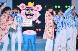 「ぽかぽか」まんぷく昼太郎がランウェイデビュー SHOW-WA・MATSURI＆観客28,500人と“ぽかぽかポーズ”も【関コレ2026S/S】