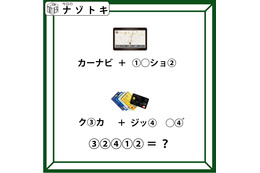 クイズです！「イラストと左の文字から、右の言葉を考えましょう」どんな法則があるでしょうか【難易度LV３.・中辛】