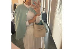 ミント×ホワイトで爽やかに。【ユニクロ】定番リブロンＴを格上げする春の好印象スタイル【40代の毎日コーデ】