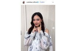 櫻坂46遠藤光莉「脚の長さにびっくり」「バランスが神」全身ショット公開に反響 画像