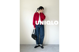 赤×デニム。色褪せない永遠のカラーリングを【ユニクロ・GU】で。コーデのひとつに加えておきたいフレンチカジュアル【40代の毎日コーデ】 画像