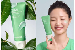 INNISFREE、緑茶由来のやさしさで洗う「グリーンティー セラミド クレンジングバーム」登場 画像