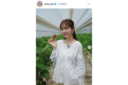 沖田愛加アナ、ボディライン際立つぴったりニットワンピ姿公開「スタイル抜群」「清楚でお上品」と反響