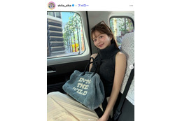 沖田愛加アナ、ウエストチラ見せ腰開きコーデに反響「清楚なのに色気ある」「ウエストのラインが綺麗」の声 画像