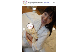 杉枝真結、第1子女児出産を報告「たくさんの愛情を注ぎながら大切に育てていきたい」子どもの写真も公開