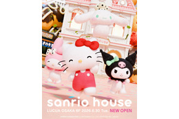 「サンリオハウス」関西初出店 “レオパード柄”ハローキティなど限定グッズ続々 画像