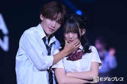 「今日好き」ゆかりおカップル、“ほっぺむぎゅ”ポーズで会場沸かす「お似合いすぎ」「美男美女」【オキコレ2026】