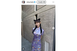 “日本一強いアナ”堀江聖夏、現在と幼少期の比較動画公開 全力の瓦割りに「チャイナドレスで割ってるのすごい」「元気が出る動画」 画像