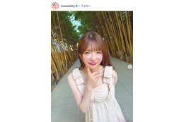 大食い女王・もえのあずき「ぴんくこーで」膝上ミニワンピからスラリ美脚「スタイル良くて脚が綺麗」「お人形さんみたい」 画像