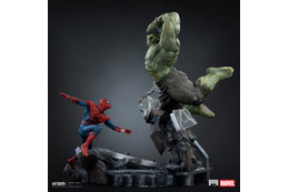スパイダーマンとハルクのバトルシーンを立体化！1/10スケールスタチューが2027年7月発売へ