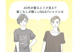 40代が着るとイタ見え⁉着るのを避けたほうがいいTシャツの特徴