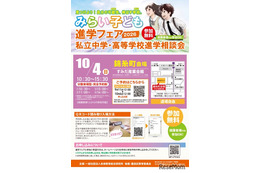 【中学受験】【高校受験】みらい子ども進学フェア、錦糸町10/4…予約受付9/11