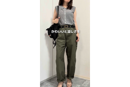 かわいさと涼しさを両立。シアートップスの上品な正解あった！【40代の毎日コーデ】 画像