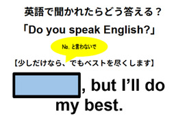 この英語ってどんな意味？「Do you speak English?」 画像