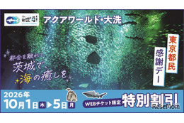 大洗水族館「東京都民の日」にあわせて割引キャンペーン