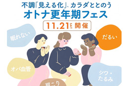 【11/21(土)】オトナサローネ10周年記念イベント『オトナ更年期フェス～不調「見える化」、カラダととのう～』開催決定！