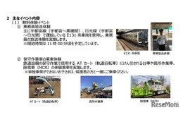 宇都宮トレインフェスタ11/3、乗務員放送や保守作業車の乗車体験 画像