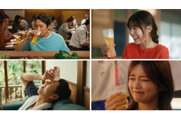 堤真一・有村架純・賀来賢人・小芝風花出演「一番搾り」新CM公開 それぞれのシチュエーションでビールのおいしさ実感 画像