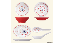 レンゲやチャーハン皿など、ミッフィー×パンダが仲良く並ぶレトロな町中華風食器が発売 画像