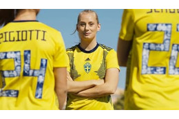 スウェーデン女子代表、W杯に向けた新ユニフォーム発表！ユニークな背番号も 画像