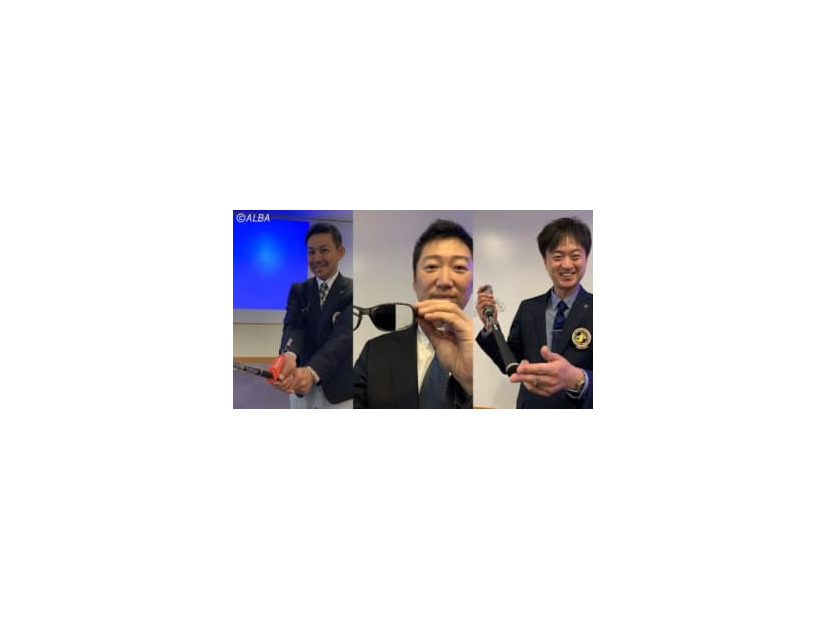 最終選考出場者の坂本博之さん（左）、新熊直樹さん（真ん中）、大山トギさん（右）