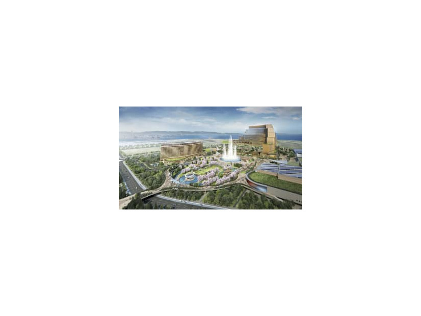 カジノを含む統合型リゾート施設のイメージ（MGMリゾーツ・インターナショナル、オリックス提供）
