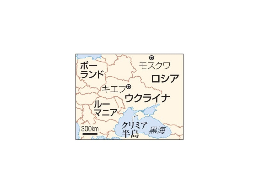 ウクライナ、クリミア半島、ロシア、ポーランド、ルーマニア