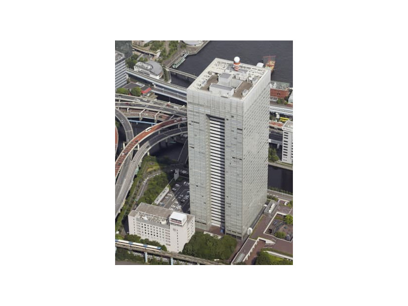 東芝本社が入るビル＝東京都港区