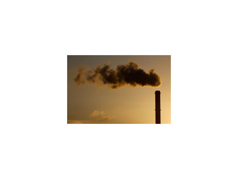 フランスにある石炭火力発電所の煙突から出る排ガス＝1月（ロイター＝共同）
