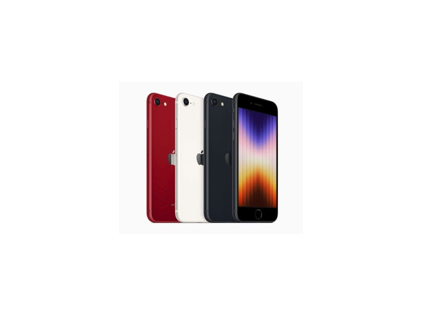 米アップルが発表した「iPhone（アイフォーン）SE」の新機種（同社提供・共同）