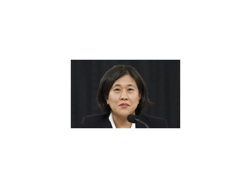 米議会下院の公聴会で証言する米通商代表部のタイ代表＝30日（ゲッティ＝共同）