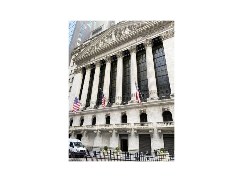 ニューヨーク証券取引所＝2月（共同）