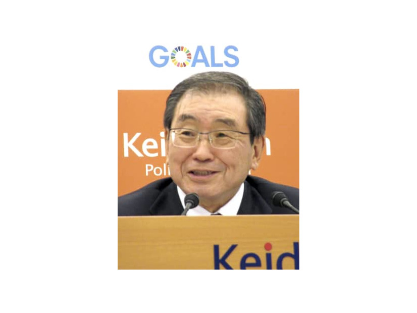 記者会見する経団連の十倉雅和会長＝6日午後、東京都千代田区
